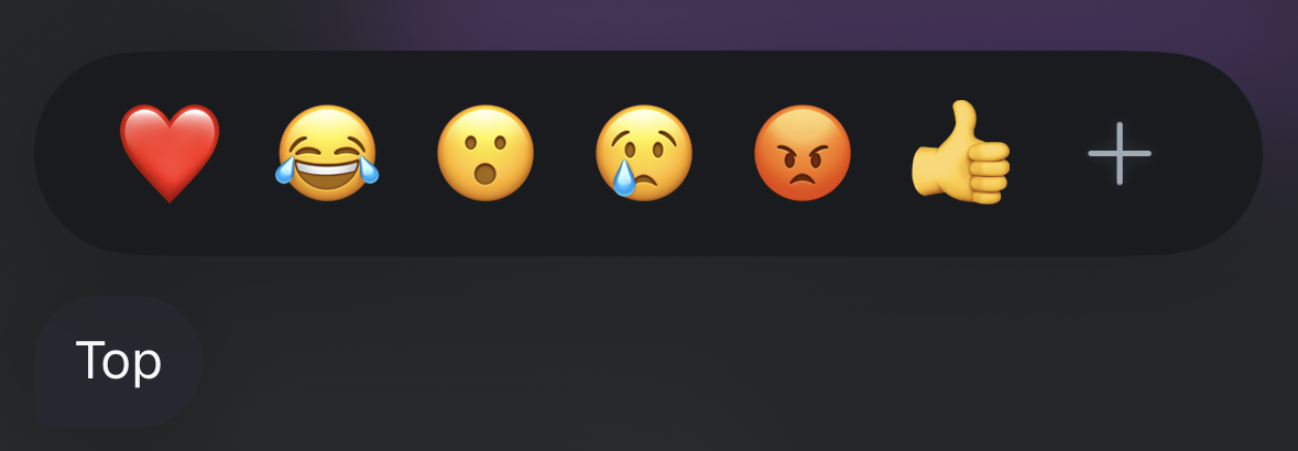 Client message: Top