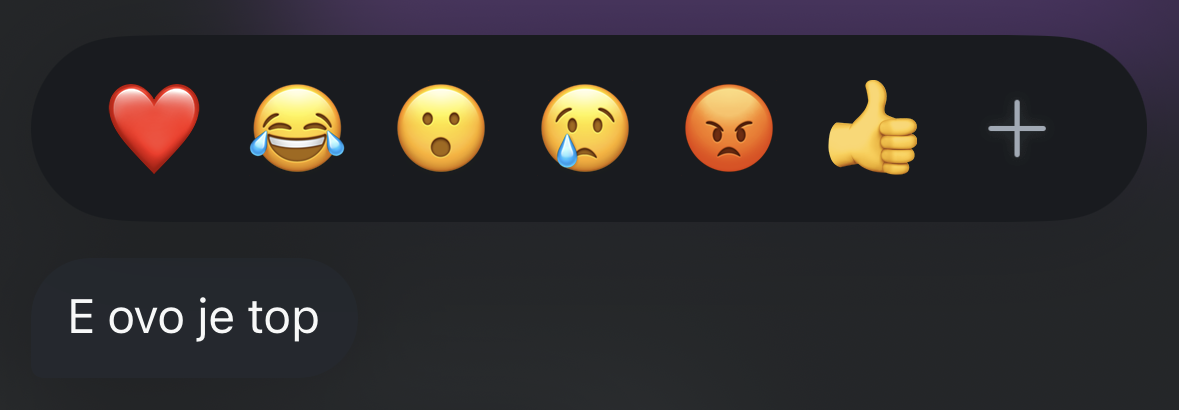 Client message: E ovo je top